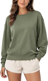 ODODOS Modal Soft Oversized Sweatshirts for Women Crew Neck Long Sleeve Relaxed Pullover Tops