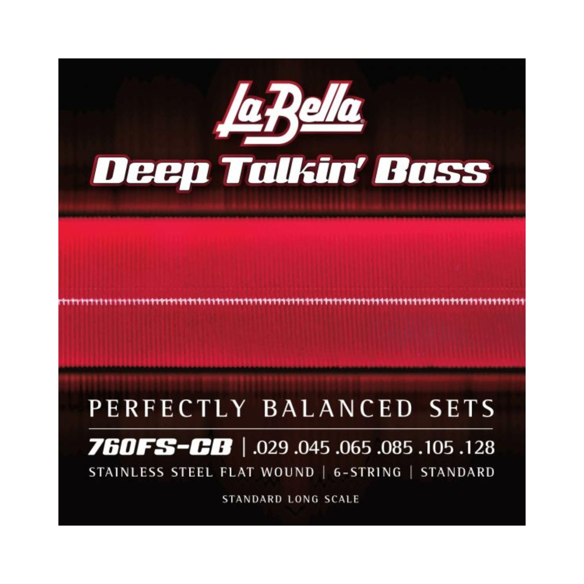 Labella 760FS-CB Deep Talkin' Bass Flatwound 6 String Standard (29 - 45 - 65 - 8