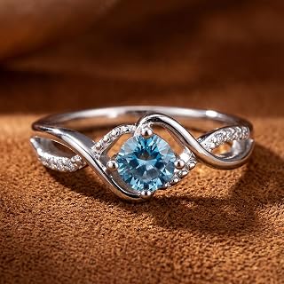 1 Pc Elegant Wavy Shape Ring Fine Jewelry Party Gift For Women Ladies Jewelry