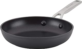 KitchenAid Hard-Anodized Induction Nonstick Frying Pan, 8.25-Inch, Black | Even heat, nonstick cooking, induction pan, dishwasher safe, non stick cookware, matte black, induction-ready skillet