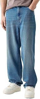 Men's Loose Fit Jeans Skater Straight Leg Denim Pants