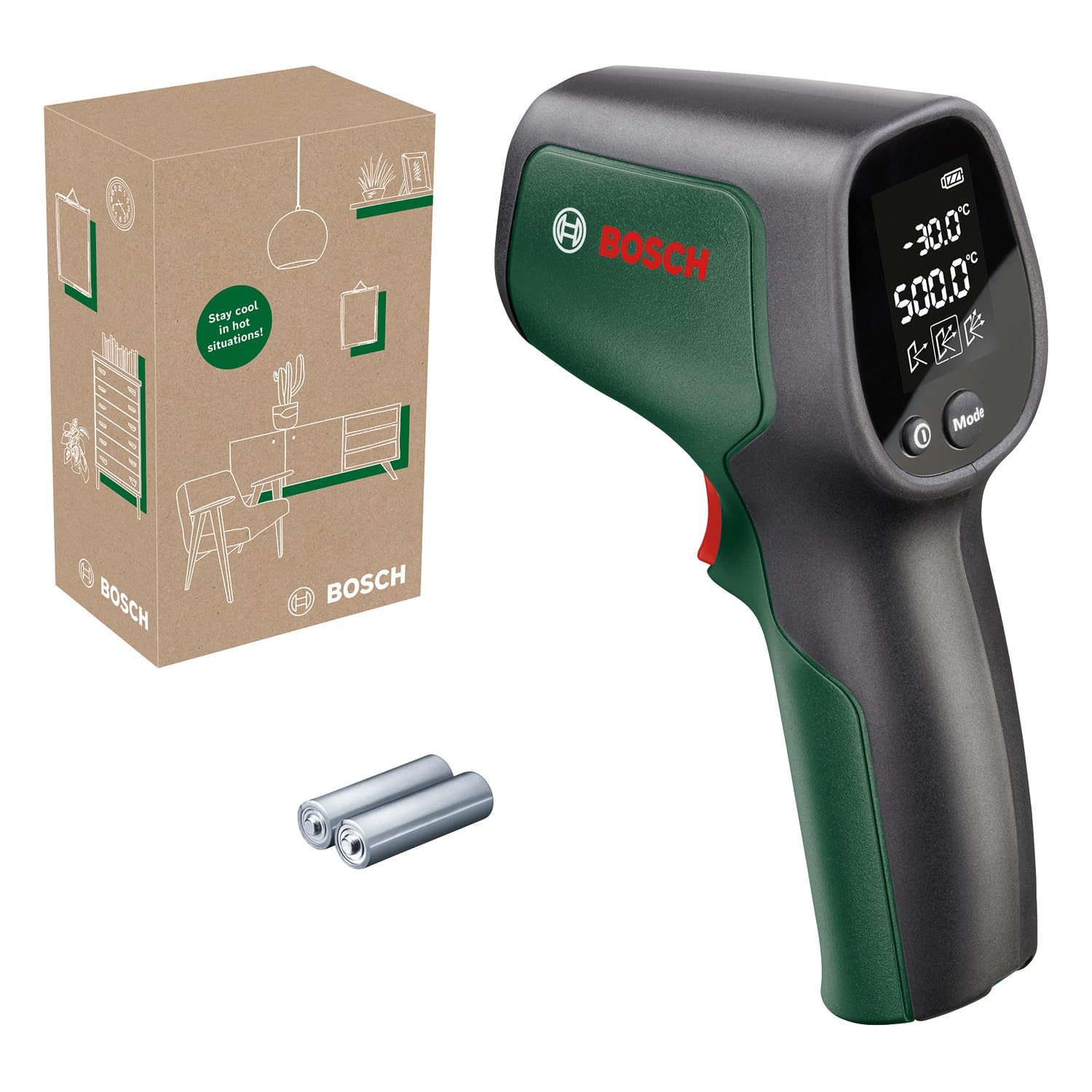Bosch infrared thermometer UniversalTemp (-30°C...+500°C, easy and precise measu