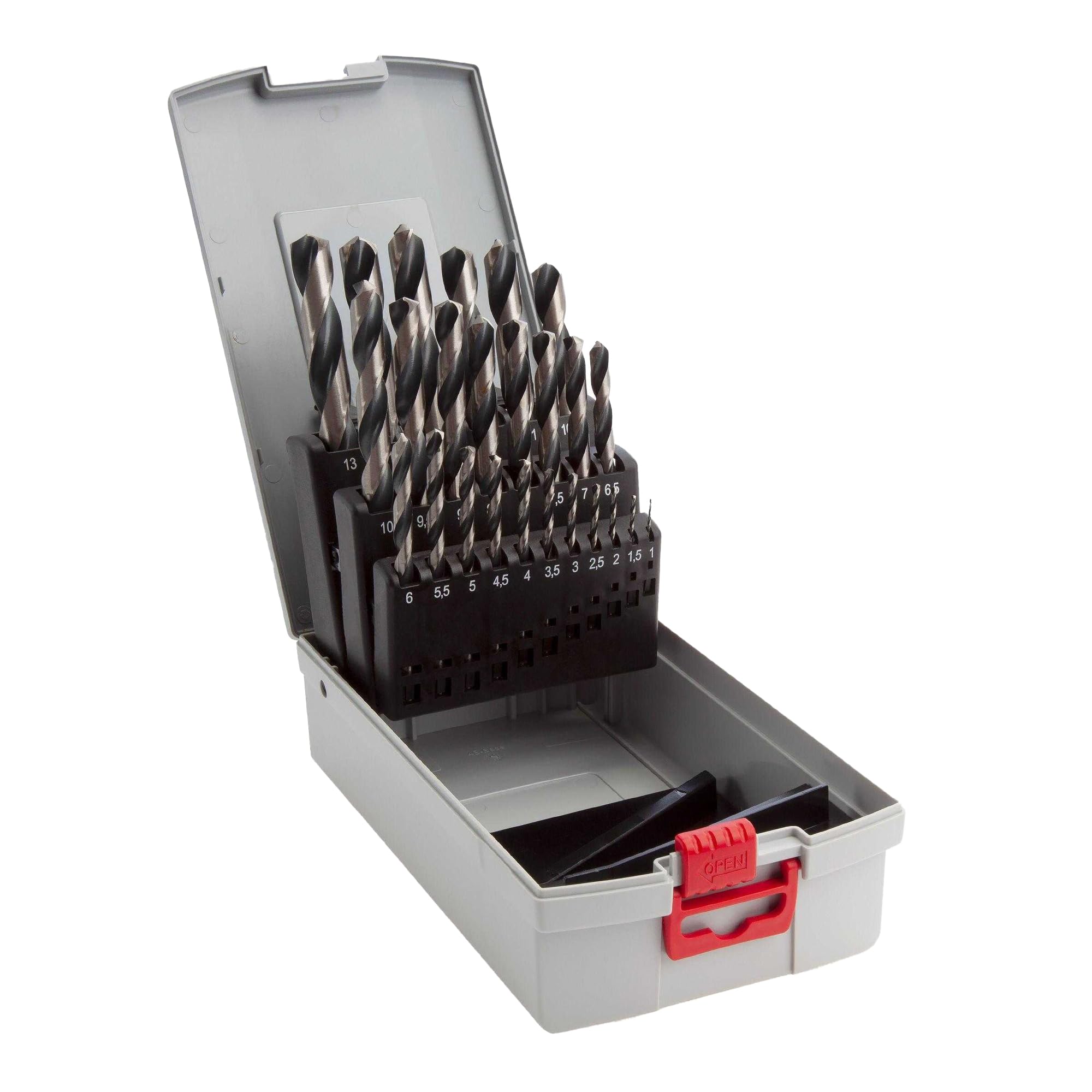 Bosch Professional 25-piece PointTeQ HSS Twist Drill Bit Set (for Metal, ProBox,