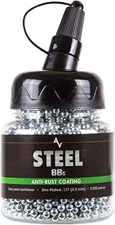 Air Venturi Steel BBS, 177 Cal, 5.1 Grains, Zinc-Plated, 2,500ct,Chrome