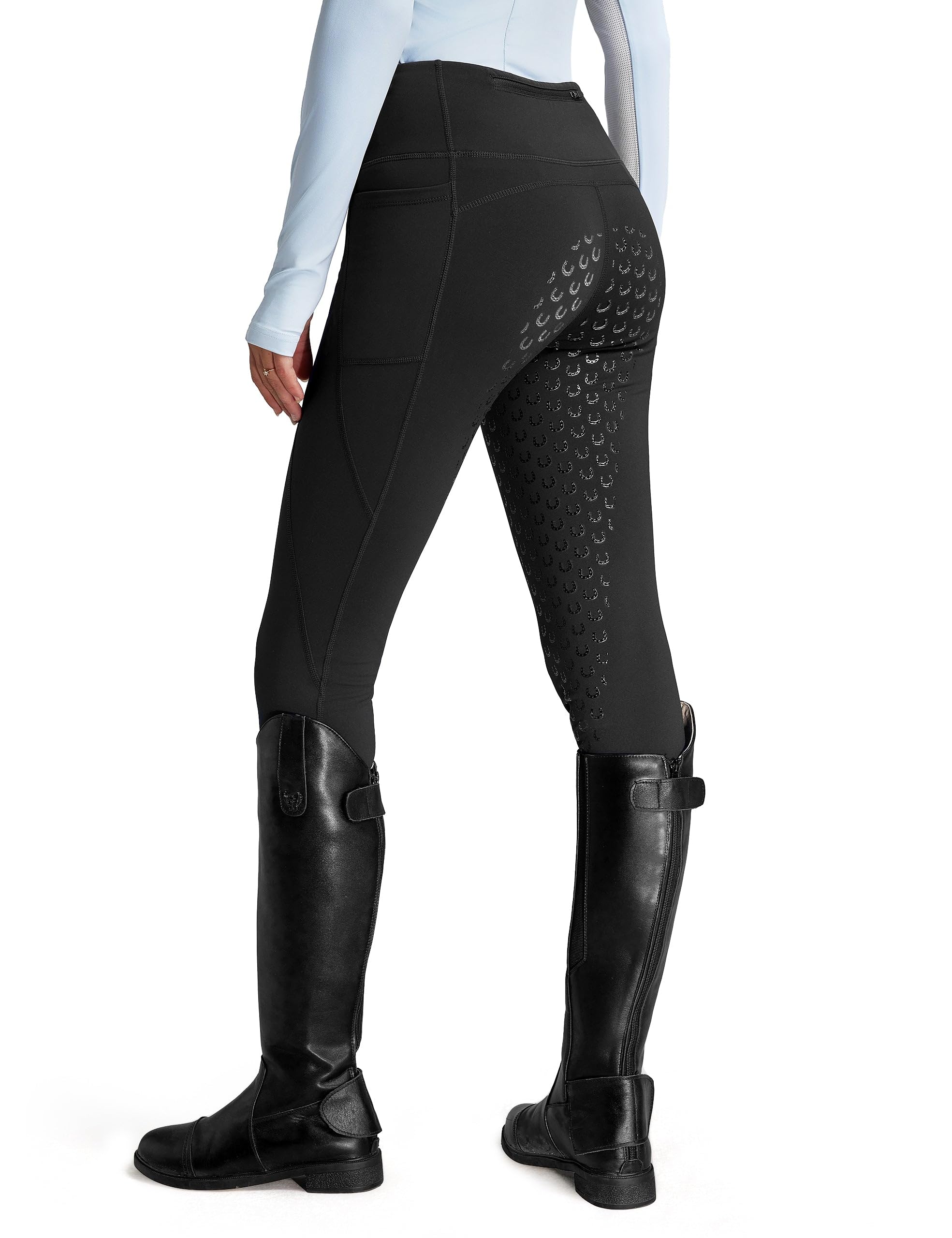 FitsT4 Sports Women's Winter Full Seat Riding Tights Fleece Lined | Thermal Hors