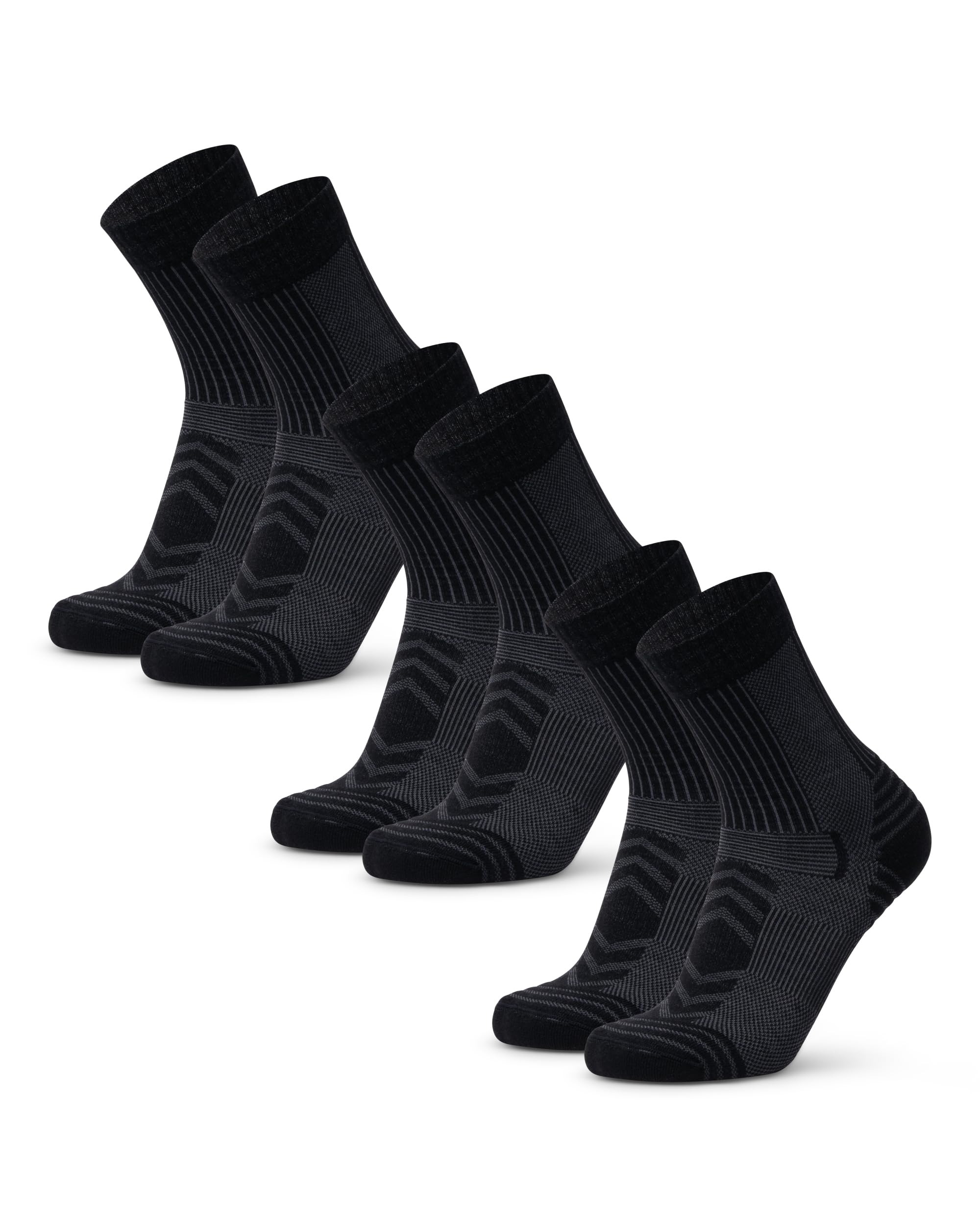 DANISH ENDURANCE Lightweight Merino Wool Hiking Socks, Breathable