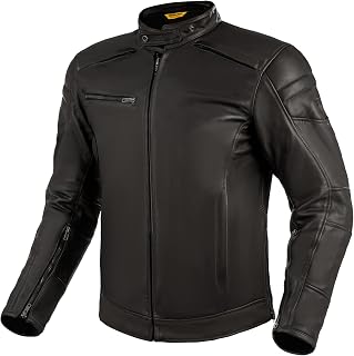 SHIMA Blake Men's Motorcycle Jacket – Premium Ventilated Leather Motorcycle Jacket with Protectors