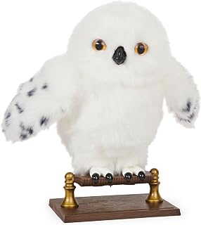 Wizarding World Harry Potter Enchanting Hedwig Interactive Owl, Ages 5+ | 15+ Sounds & Movements, Responds to Hogwarts Envelope, Imaginative Pretend Play, Spellbinding Gift for Kids