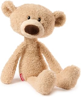 GUND Forever Friends Toothpick 15-Inch Teddy Bear Plush Toy, Ages 0+ | Soft Plush and Floppy Limbs Nurture Fine Motor Skills and Cuddle Comfort; QR Code Registration and Lost/Found Feature