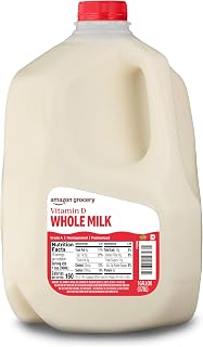 Amazon Grocery, Whole Milk, 1 Gallon, 128 Fl Oz