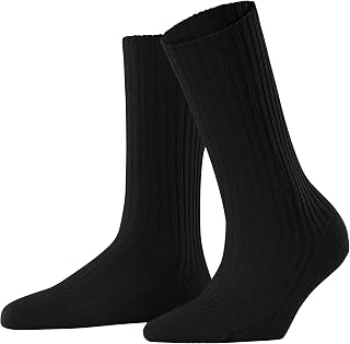 Falke Women's Cosy Wool Socks Breathable Air Conditioning Odour Inhibitor and Sustainable Wool Cashmere Reinforced Flat Seam for Toe No Pressure Unicolors Work Daily Use 1 Pair