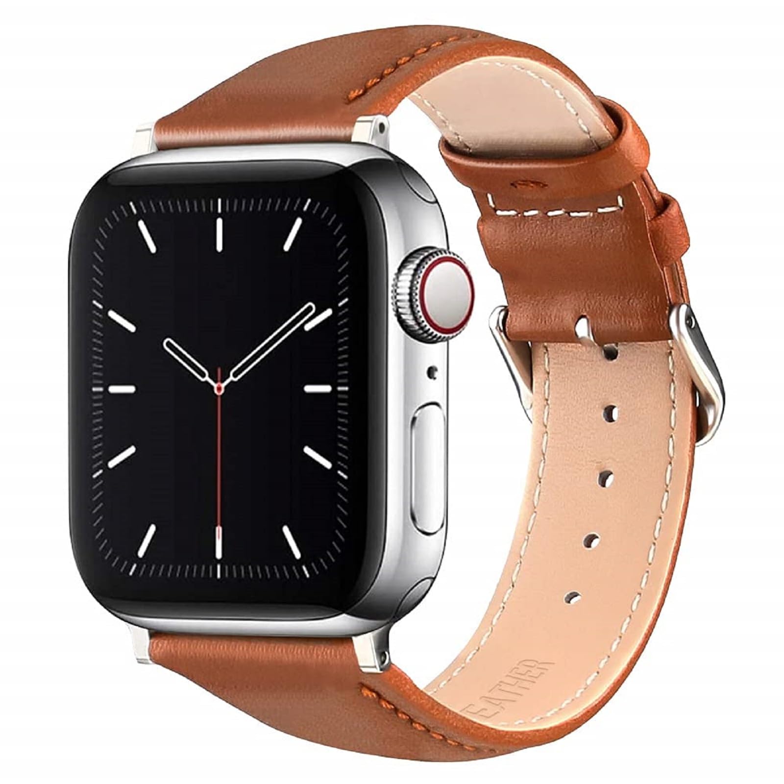 Cinturino di ricambio in vera pelle compatibile con Apple Watch da 38 mm, 40 mm,