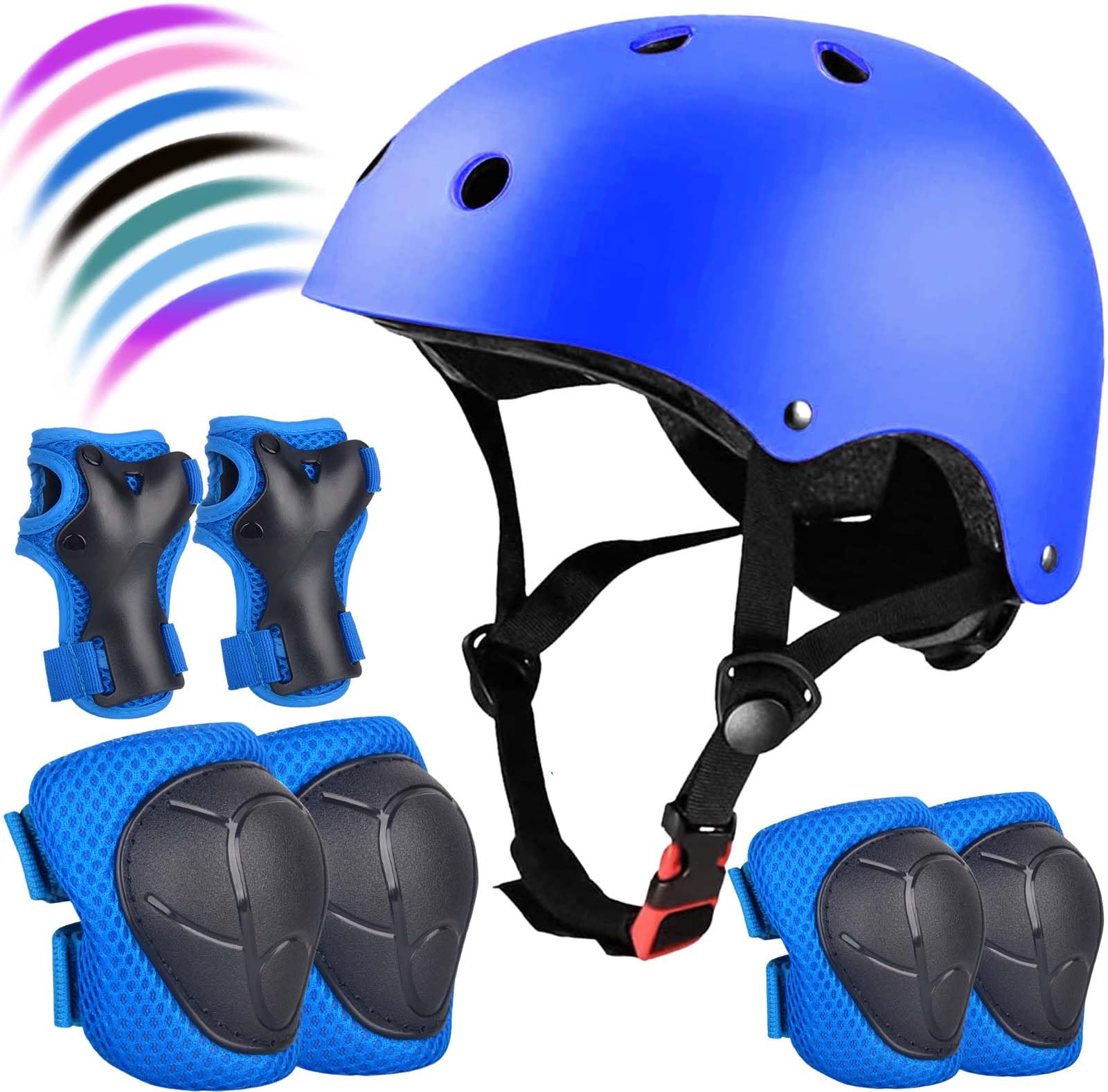 Kids Bike Helmet Set Adjustable for Children, Boys, Girls and Teenagers Aged 3-8