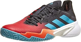 adidas Men's Barricade Tennis Shoe, Preloved Red/Preloved Blue/Better Scarlet, 9.5