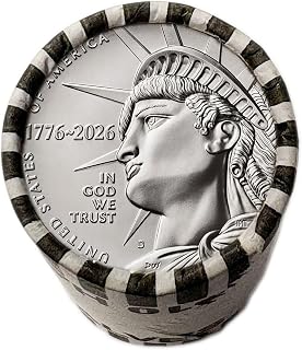 2026 D Enduring Liberty Half Dollar Dual Dated 1776-2026 - 20-Coin Roll Uncirculated - Semiquincentennial Coin Collection SemiQ Uncirculated