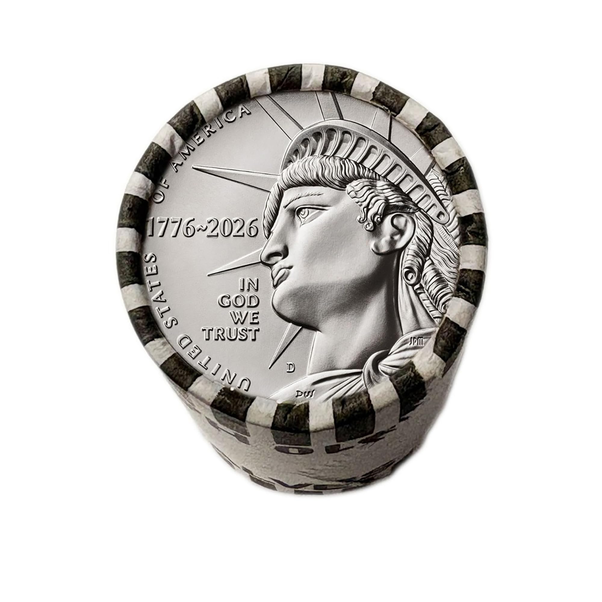 2026 D Enduring Liberty Half Dollar Dual Dated 1776-2026 - 20-Coin Roll Uncircul