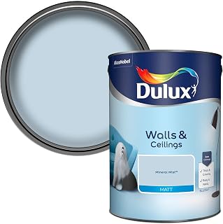 Dulux Matt 500006 500006 2.5 Litre Paint Can, Opal Blue, Blue