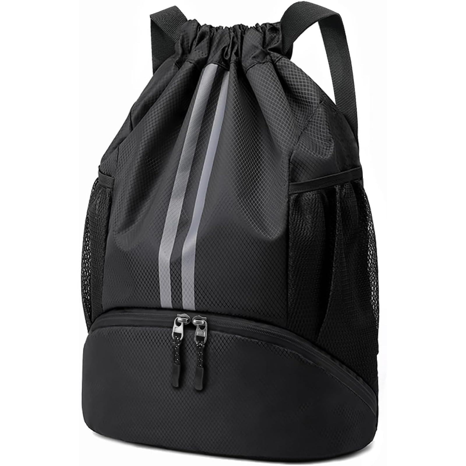 Sioloc Waterproof Drawstring Backpack for Gym & Swim – Lightweight Sports Bag wi