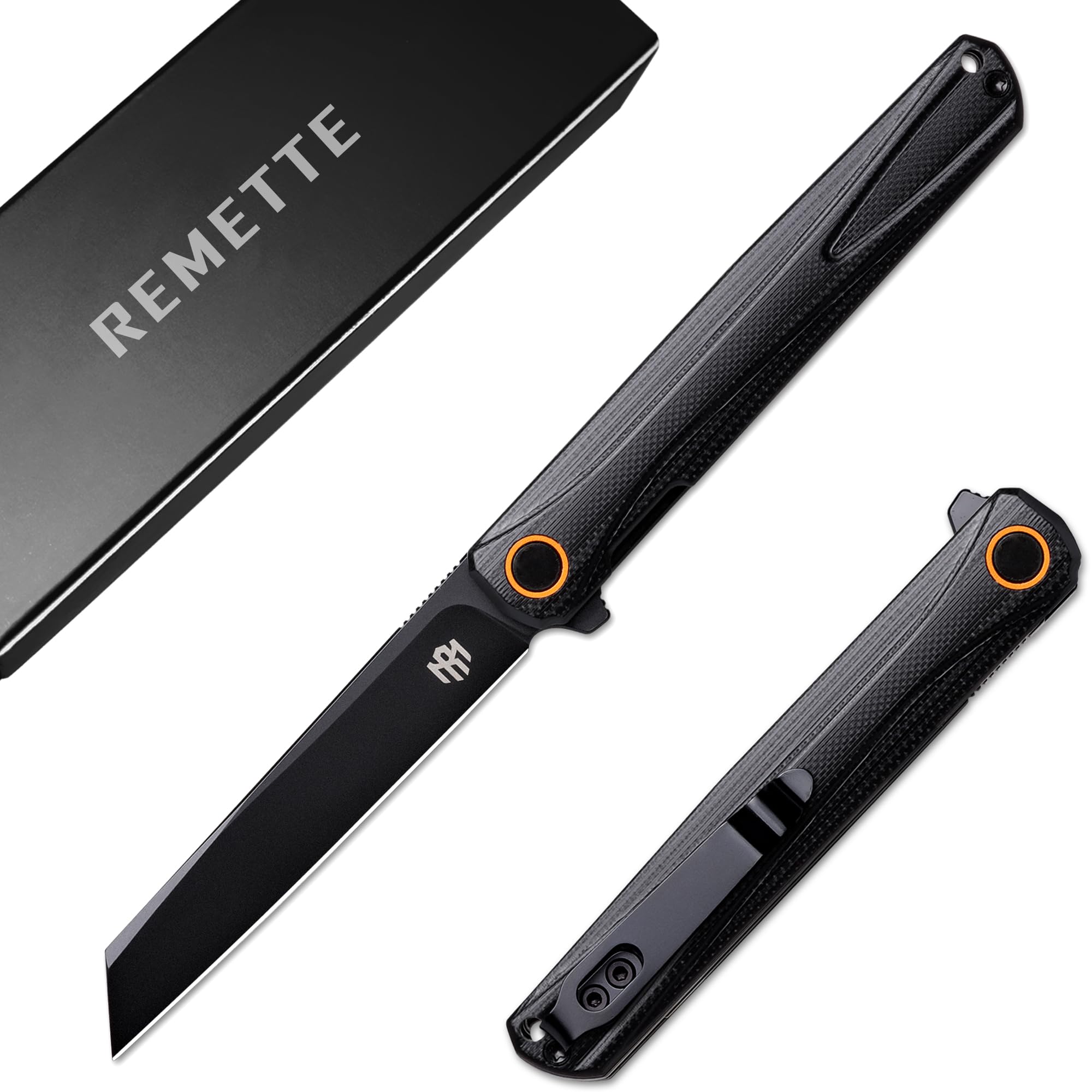 Canyon EDC Folding Pocket Knife, 3.2" D2 Steel Blade, G10 Handle
