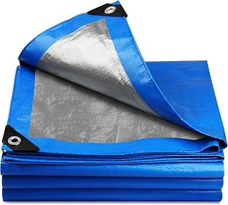 3 x 3m Tarpaulin Waterproof Heavy Duty for Outdoor 110GSM UV/Tear Resistant