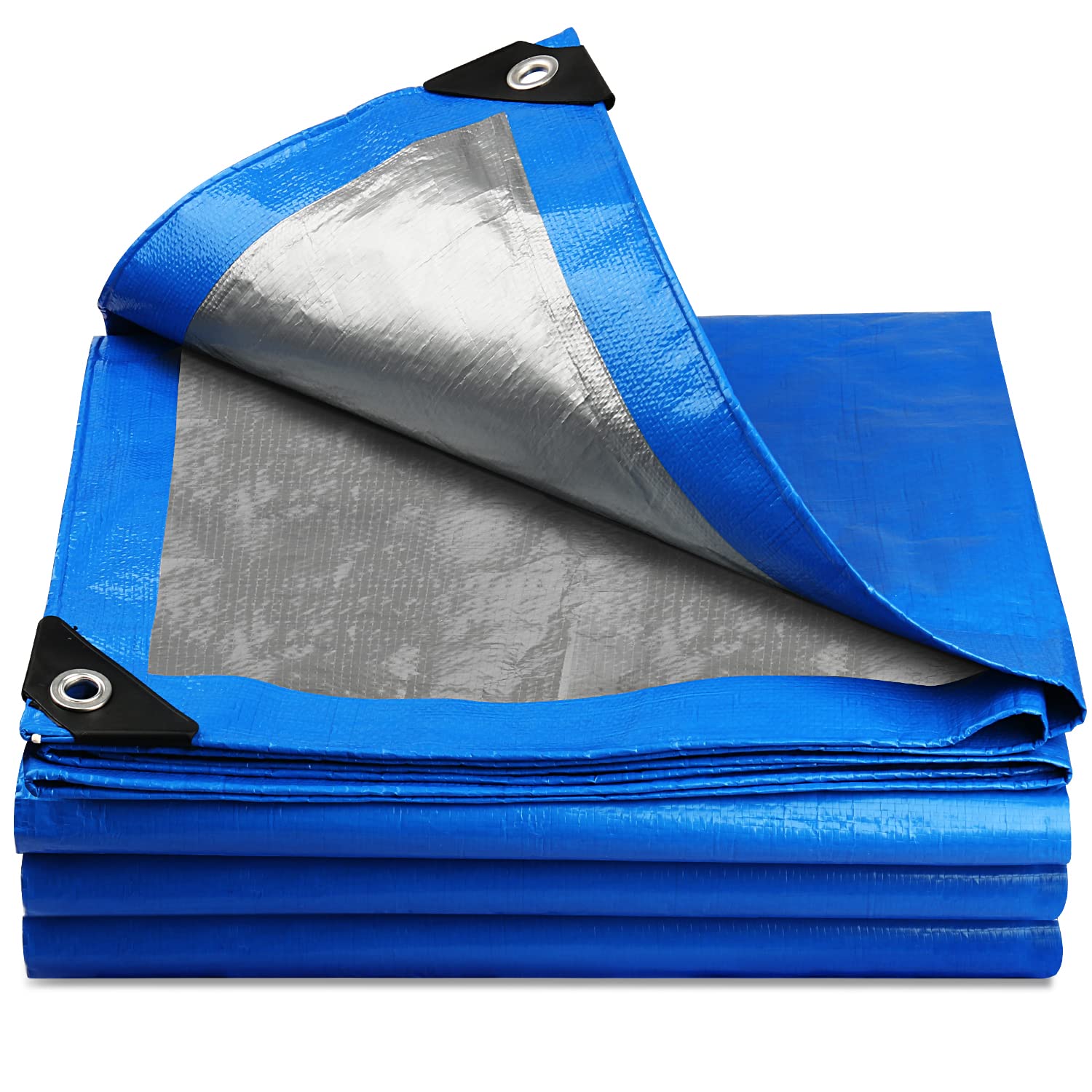 3 x 3m Tarpaulin Waterproof Heavy Duty for Outdoor 110GSM UV/Tear Resistant