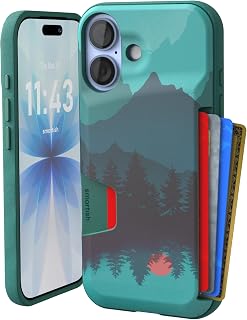 Smartish iPhone 17 Wallet Case, Card Holder, Wallet Slayer Vol 1, Mountains