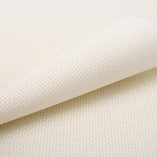Aida Cloth 14 Count Cross Stitch Fabric,19×28inch (14CT, Off White)