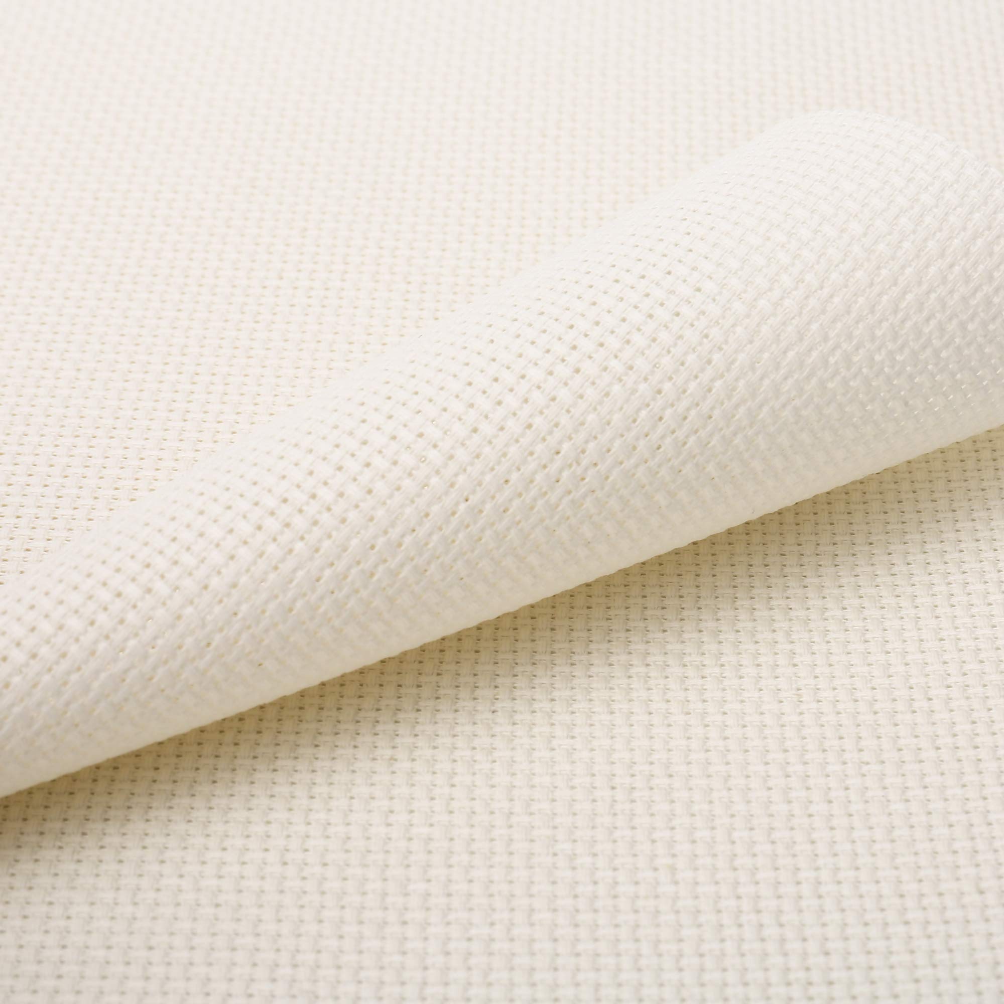 Aida Cloth 14 Count Cross Stitch Fabric,19×28inch (14CT, Off White)