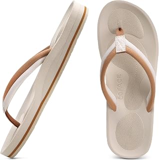 COFACE Women's Fashion Summer Comfortable Flip Flops Arch Support Flip Flop Open Sea Sandals Flip Flops Beach Pool