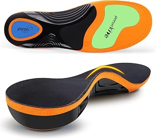 Orthopedic Insoles for Men & Women, Plantar Fasciitis Arch Support Insoles Shoes for Heel Spurs, Flat Foot, Foot Pain, Comfort Memory Foam Shoe Insoles