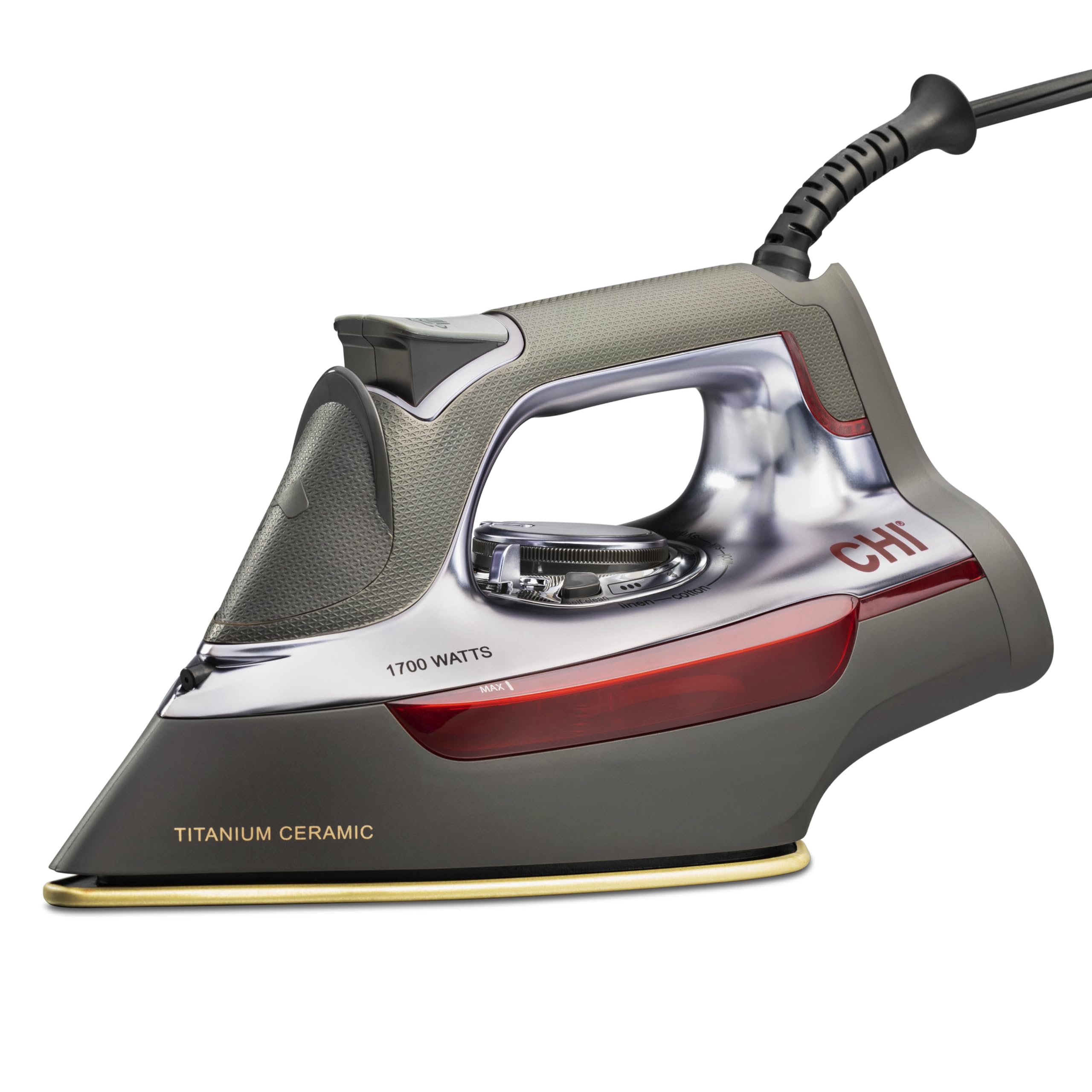 CHI Steam Professional Iron for Clothes with Vertical Steam Burst | Titanium Cer