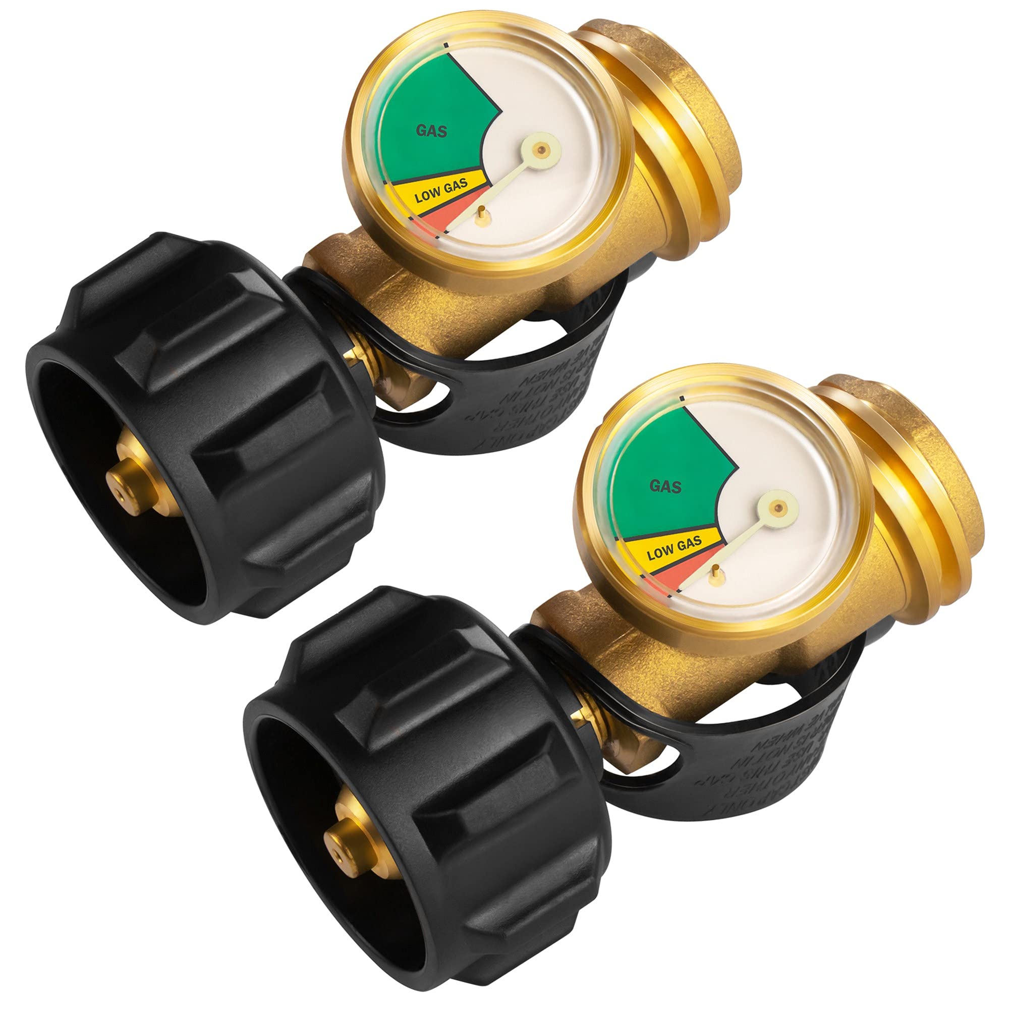 Propane Tank Gauge Level Indicator Leak Detector for 5-40 lb Tanks 2 Pack | Colo