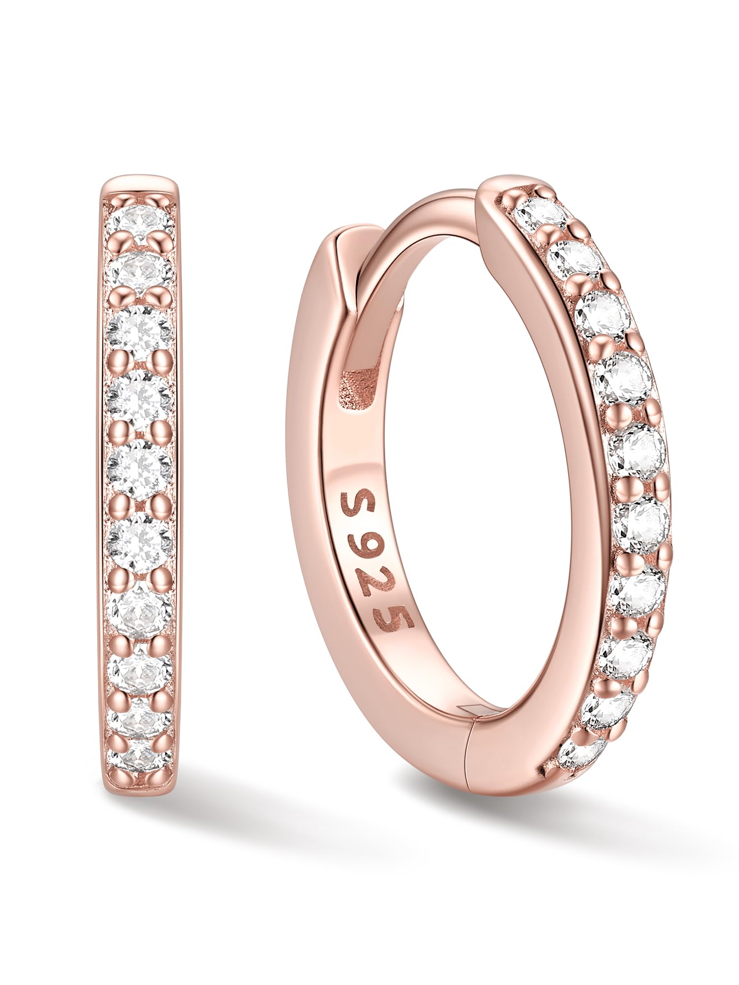 ChicSilver 925 Sterling Silver Hoop Earrings for Women, Small Hoops, 6-20MM