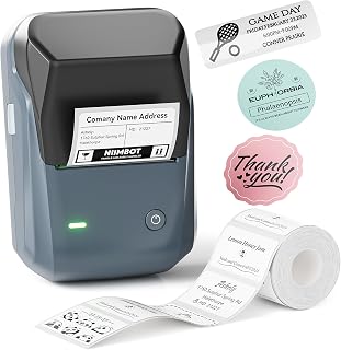 NIIMBOT B1 Label Maker Machine, 2 Inch Bluetooth Sticker Printer | Easy-to-Use Multi-Device Compatible (iOS/Android/PC), Includes 1 Roll Custom Stickers for Retail, Office & Home