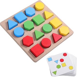Memory Activities and Games for Seniors with Dementia, Puzzles Gifts for Dementia Seniors Patients Dementia Geometric Cognitive Products for Alzheimers Elderly