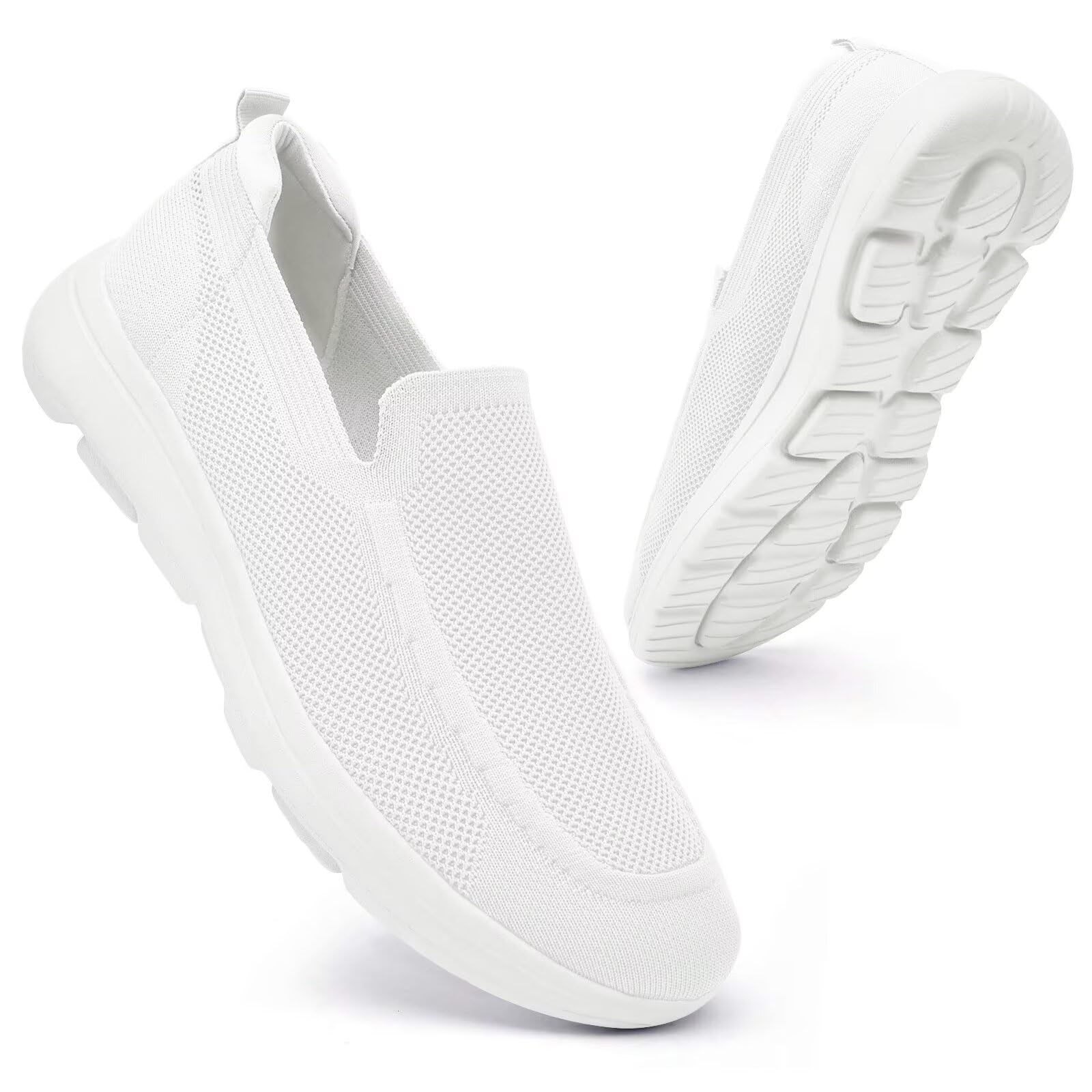 konhill Men's Slip-On Sports Shoes – Lightweight, Breathable and Comfortable for