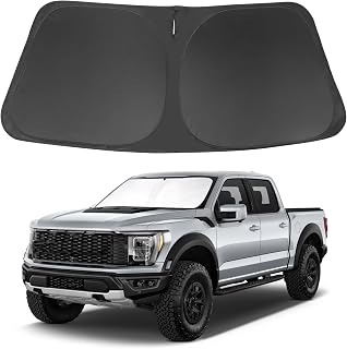 Windshield Sun Shade for 2015-2026 Ford F150 F-150 Accessories | Full covered, Foldable & Durable, Block UV Rays, Reduce Heat, Easy to install, Keep Car Cooler