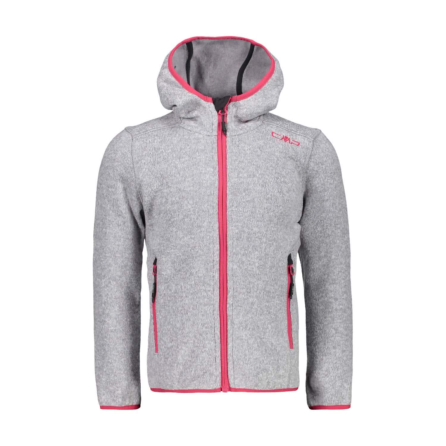 CMP Kids' Knit Tech Jacket with Fixed Hood Kid G Jacket Fix Hood