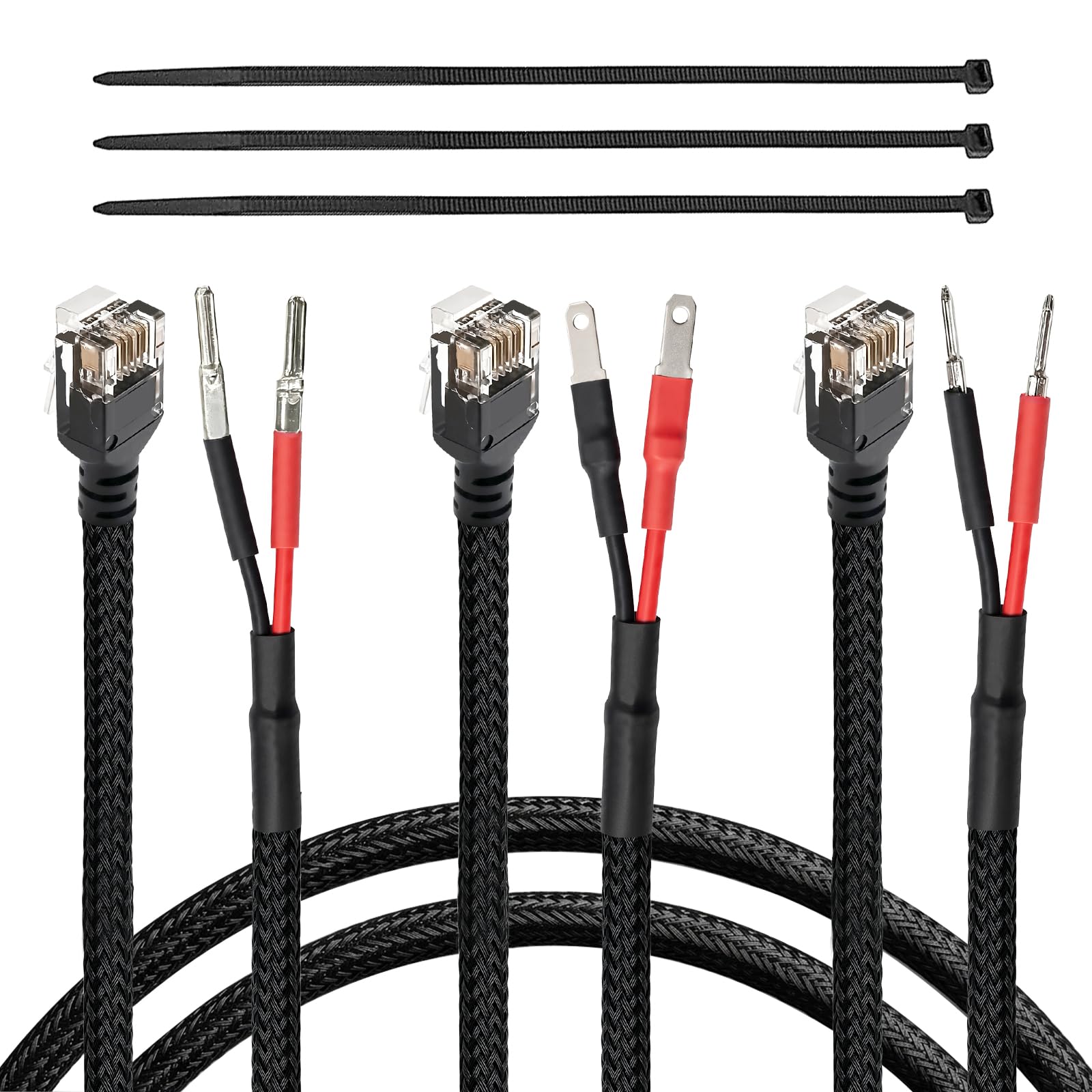 Bremiqaro Radar Detector Hardwire Kit with Mirror Tap, RJ11 Power Cord | 3-pack 