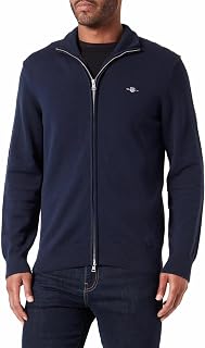 GANT Casual Cotton Zipper Cardigan Sweater Cardigan Men (Pack of 1)