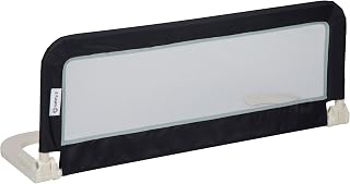 Safety 1st Portable Bed Rail 106 × 42 cm, Dark Grey | Foldable Bed Guard, 18 Months–5 Years, Mesh Fabric, Easy to Install, Automatic Lock, Easy to Transport