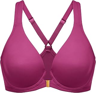 DELIMIRA Women's Front Closure Racerback Plus Size Bra