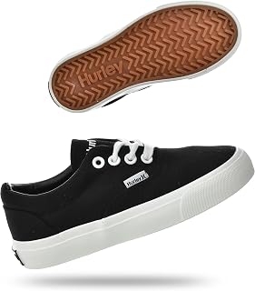 Hurley Marley Kids Canvas Trainers Lace Up Low Top Skateboard Shoes Kids Sports Shoes Boys Girls