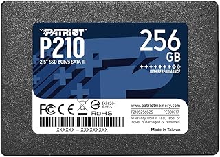 Patriot P210 256GB SATA 3 2.5 Inch SSD | Form factor: 2.5 Inch; Interface: SATA 3.