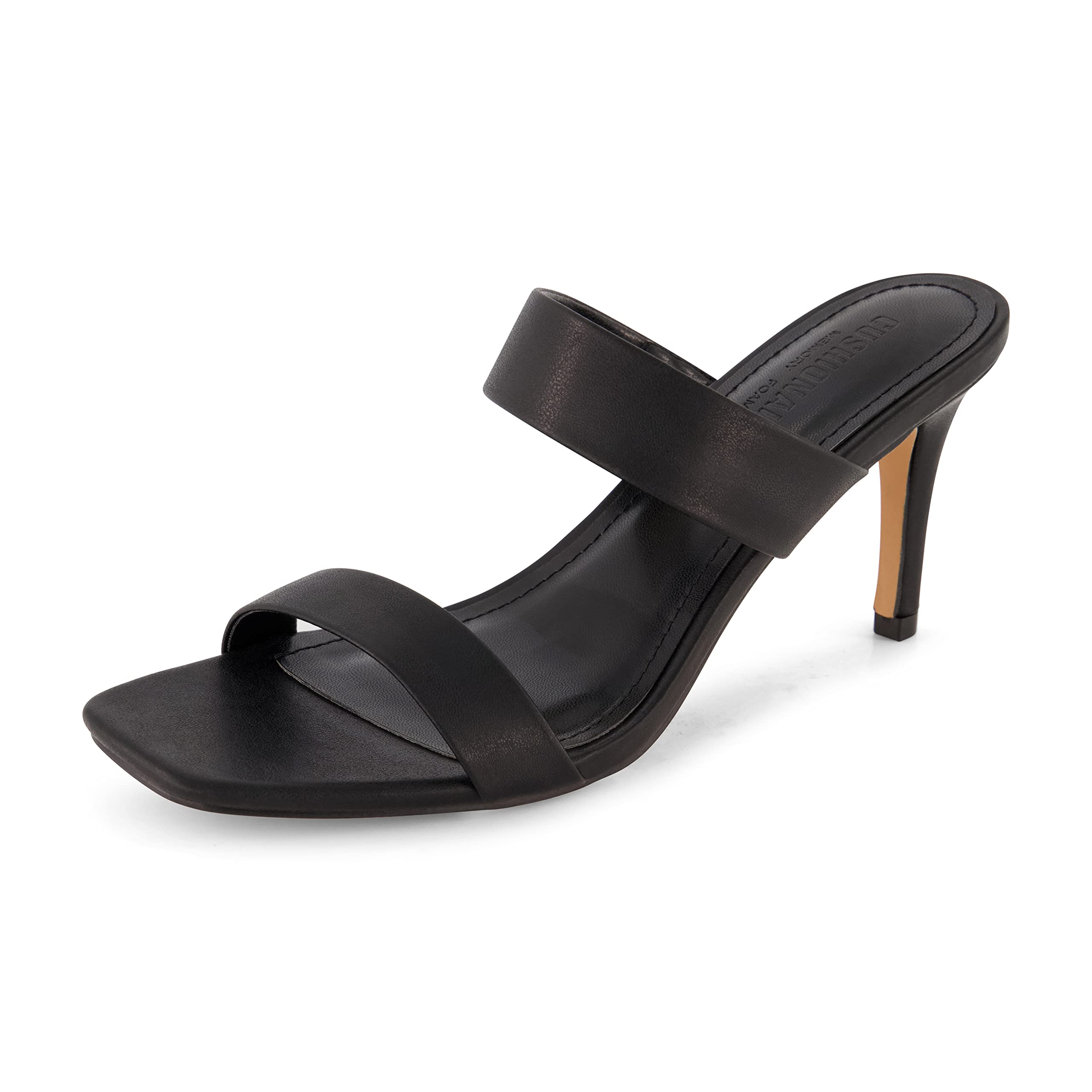 CUSHIONAIRE Prize Women's Dress Sandals +Memory Foam, Wide Widths Available, Bla