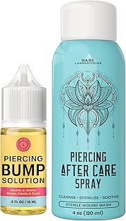 Base Labs Care Kit | Cheloid Oil and Piercing Care Spray | Accelerate Healing and Soothing | Cheloid Removal | Saline Solution
