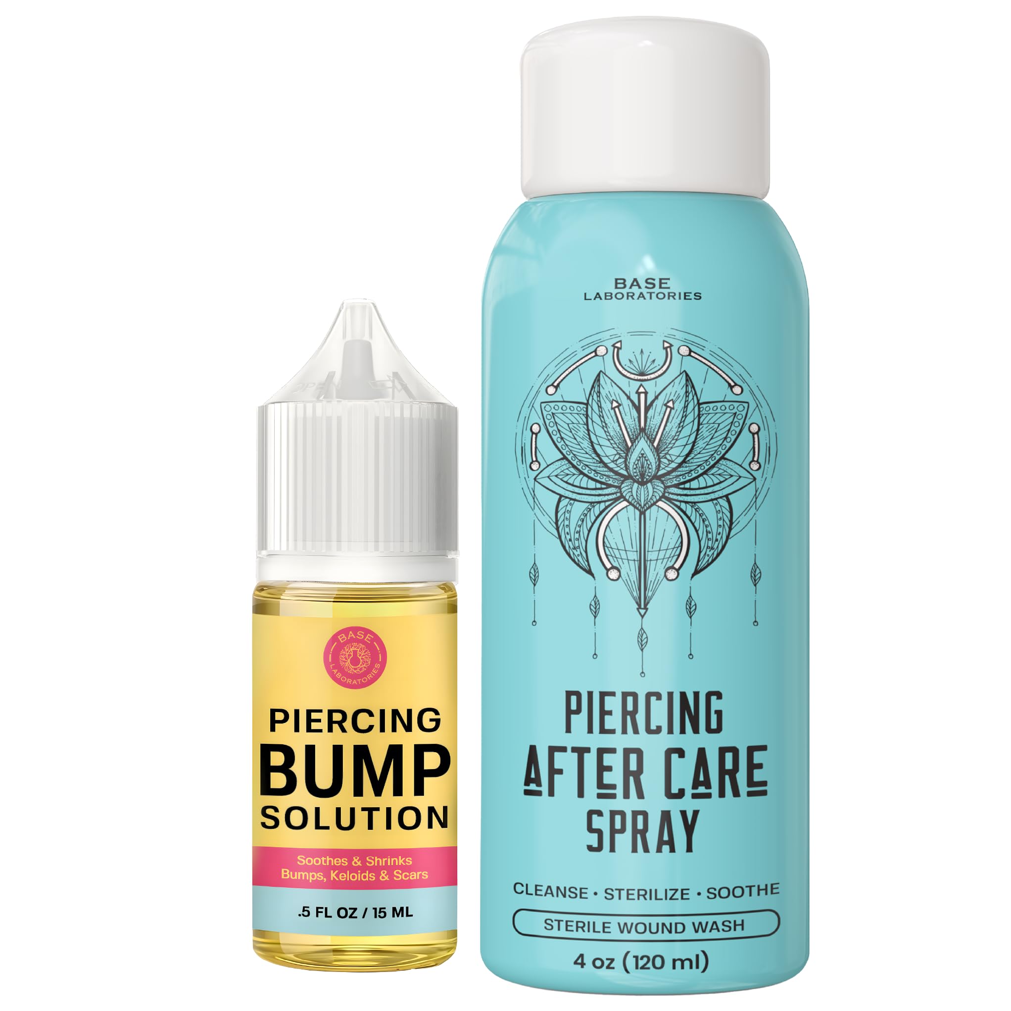 Base Labs Care Kit | Cheloid Oil and Piercing Care Spray | Accelerate Healing an