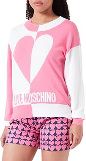 Love Moschino Women's Round Neck Long Sleeve Sweater