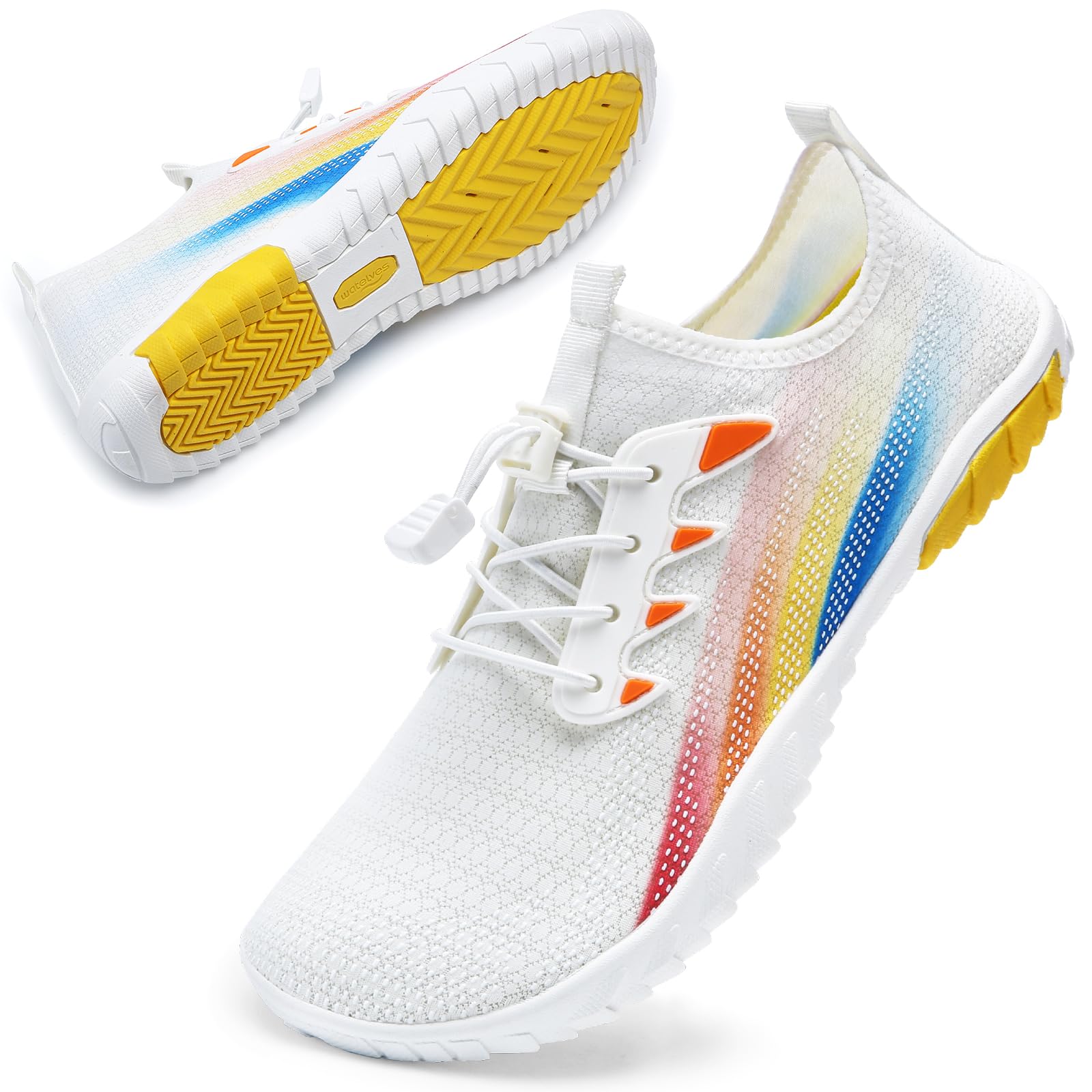 WateLves Bathing shoes, men's beach shoes, women's water shoes, swimming shoes, 
