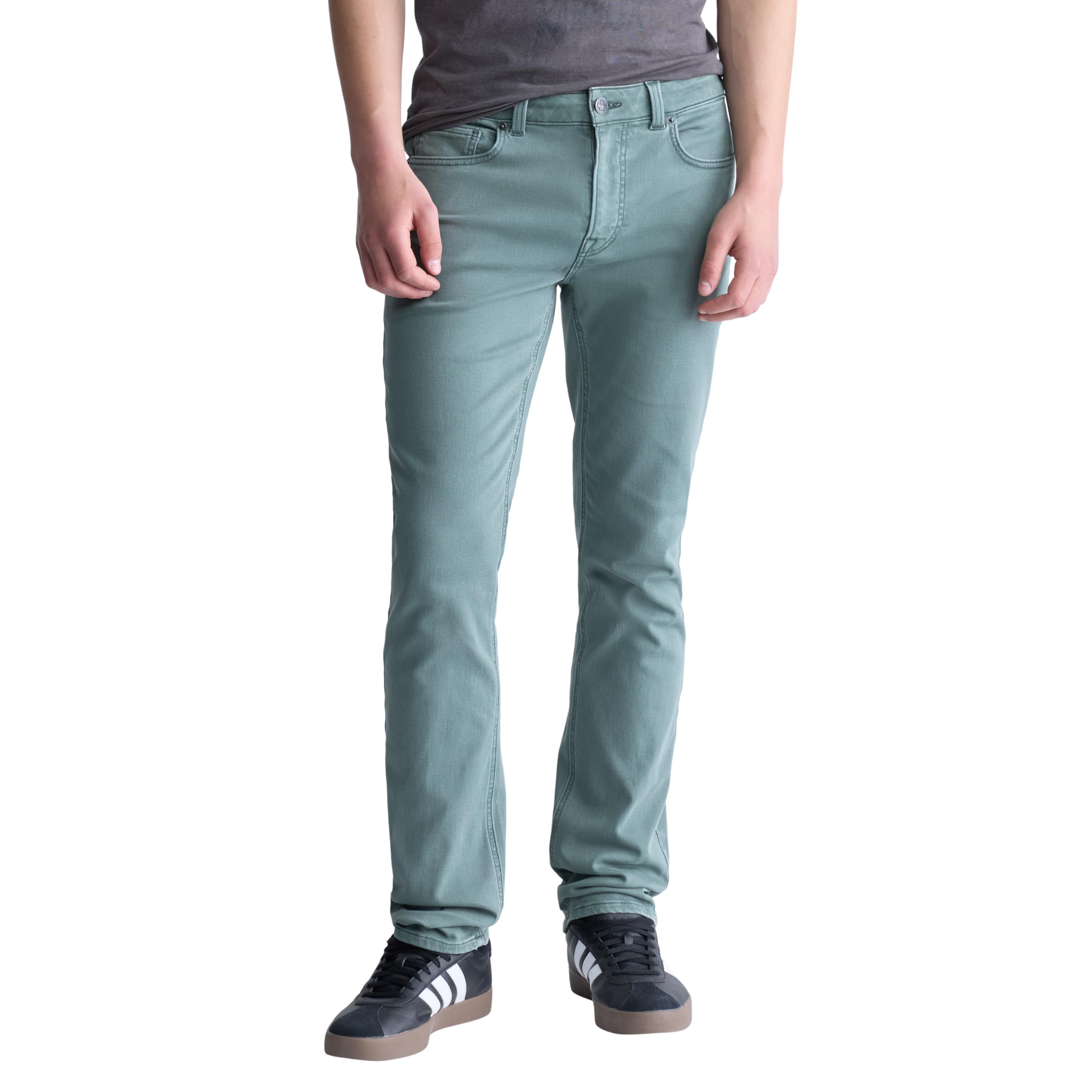 Buffalo David Bitton Men's Non-Denim Straight Leg Six French Terry Pants with Co